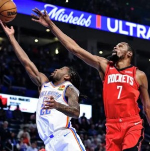 火箭送雷霆两连败 KD俄城被嘘仍达成生涯里程碑！